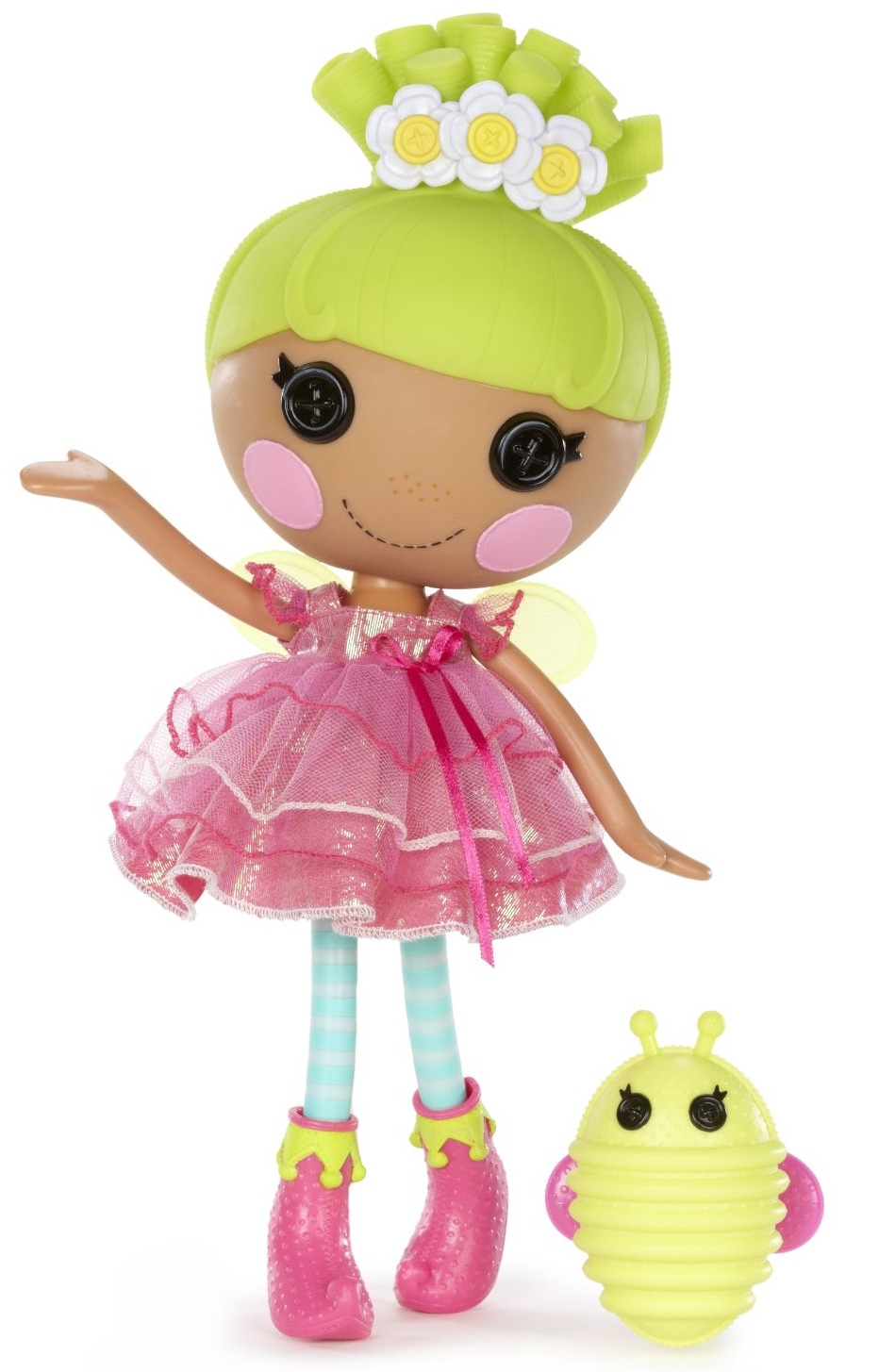 24 LALALOOPSY CUTE AS A BUTTON DOLLS STRIPE FABRIC NO