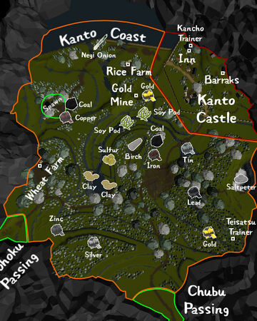 Kanto Land Of The Rising Sun Wiki Fandom - roblox land of the rising sun map