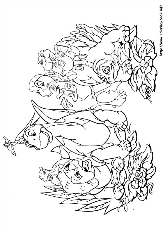Image - Gang coloring page.jpg | Land Before Time Wiki ...