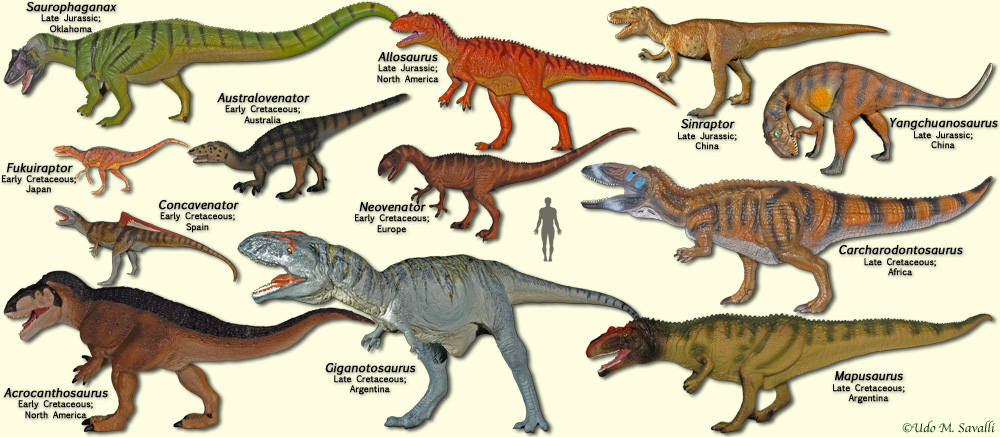 list of carnivorous dinosaurs