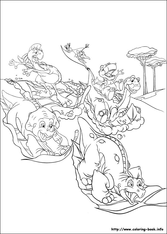 Image - Gang coloring page 3.jpg | Land Before Time Wiki ...