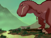 Orange-Brown Sharptooth searching