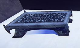 Carved Table prop placed