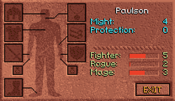Paulson Character Screen