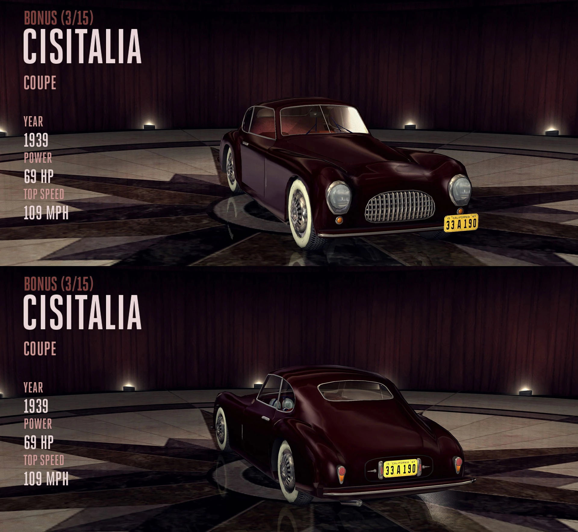 Cisitalia Coupe L.A. Noire Wiki Fandom