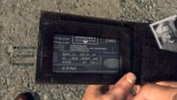 Adrian Black's wallet