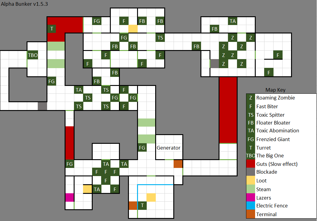 Image - Alpha Bunker Map with Key v1.5.3.PNG | Last Day on Earth