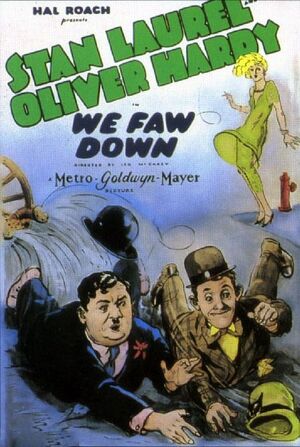 Lh we faw down poster