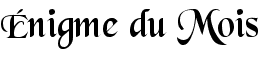 EnigmeduMois
