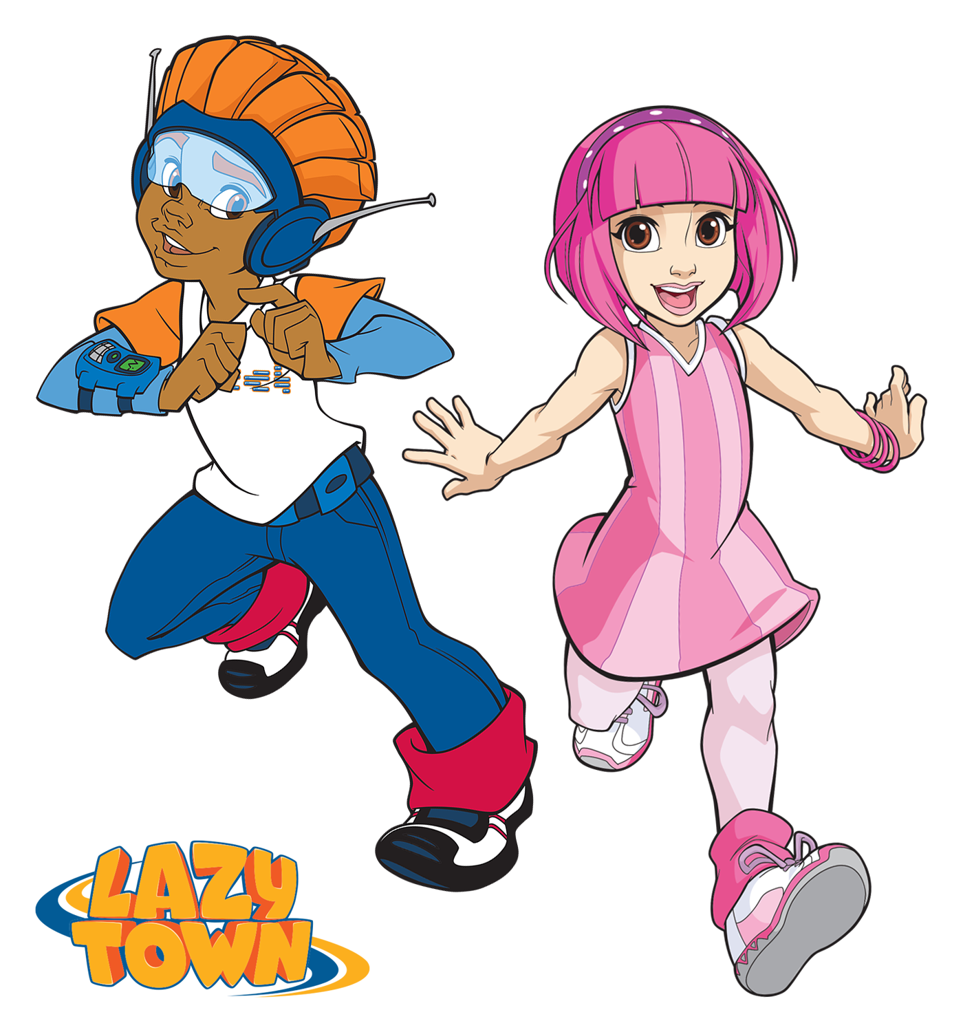 Image Nick Jr Lazytown Pixel And Stephanie Illustratedpng 
