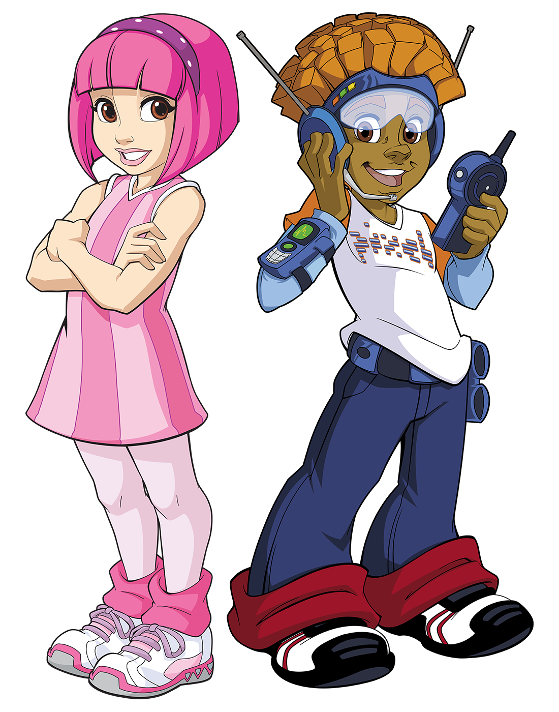 Image - Nick Jr. LazyTown Pixel and Stephanie Pinxel.png | LazyTown