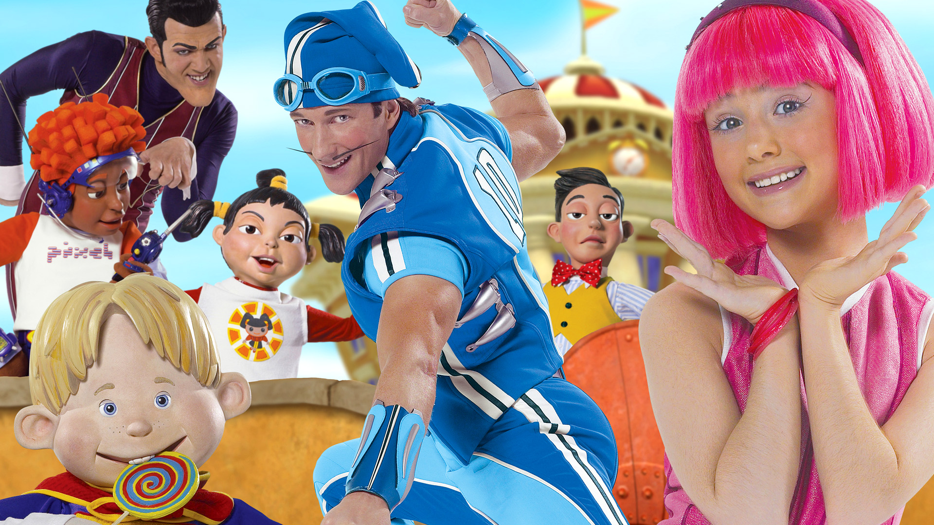 LazyTown's blue-haired character - wide 1