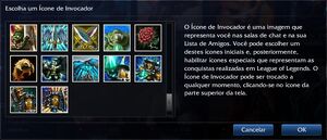 Seleção de Ícone