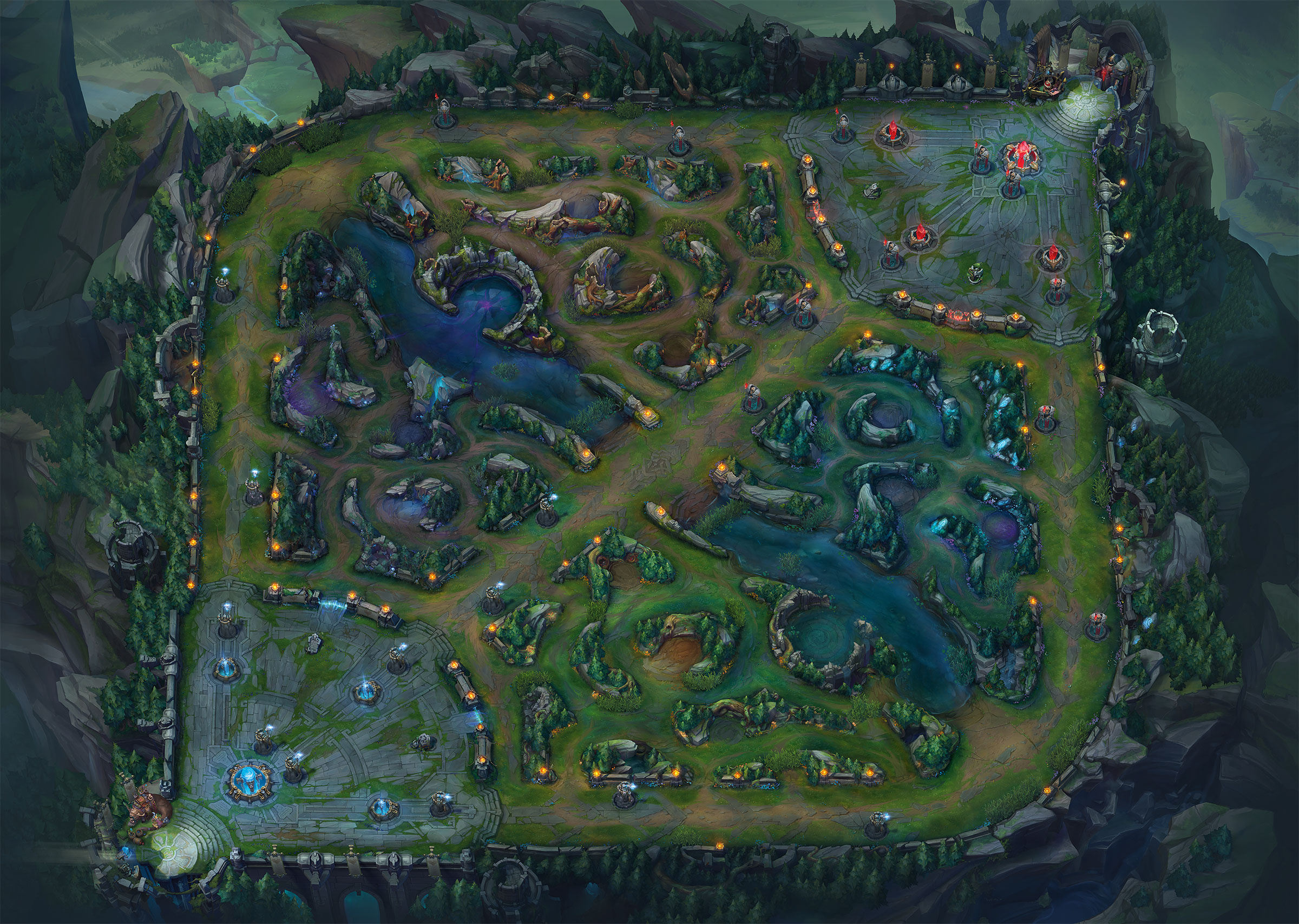 League Of Legends Map Map Of The World