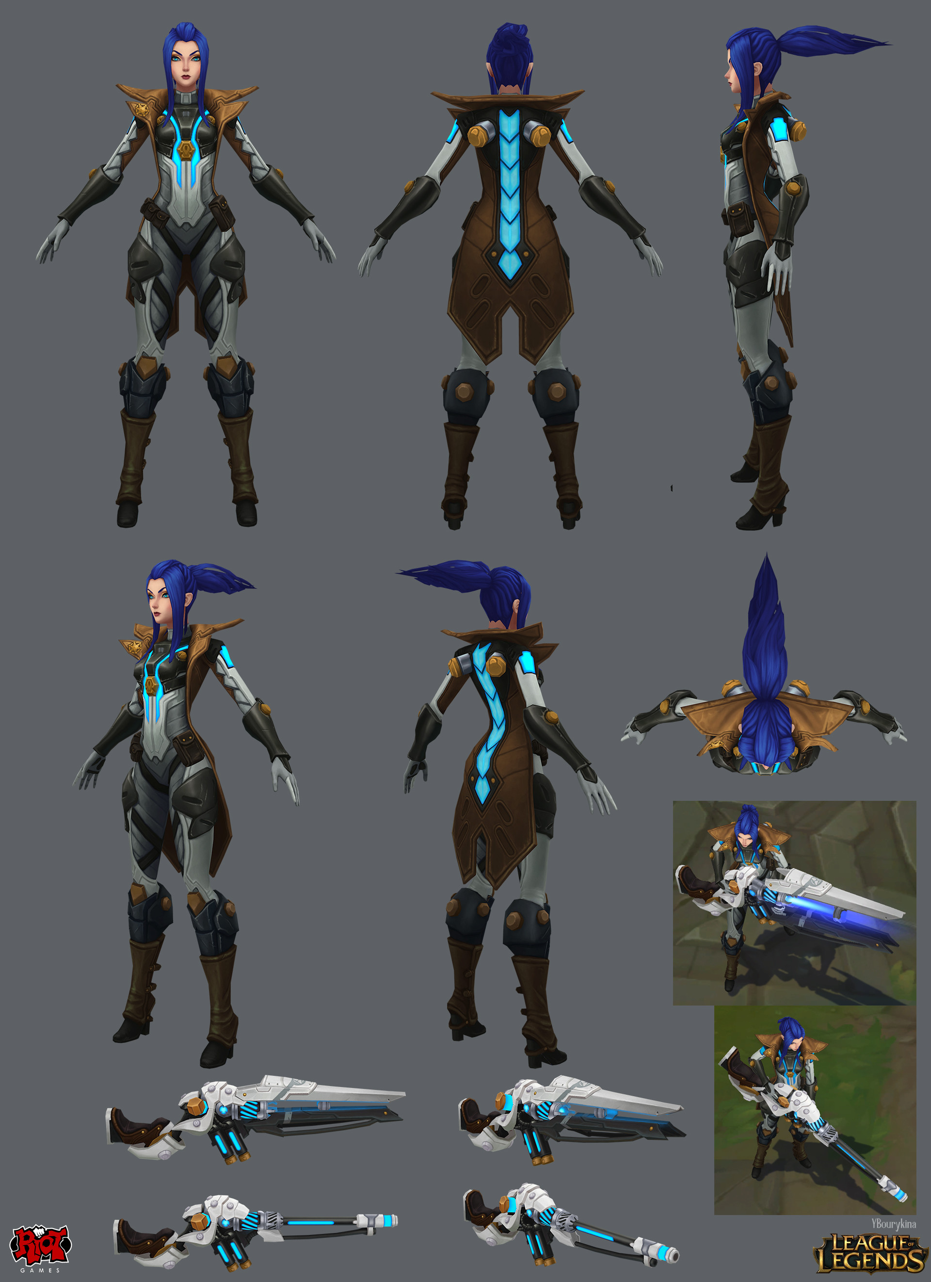 Image - Caitlyn Pulsefire model 04.jpg | League of Legends Wiki