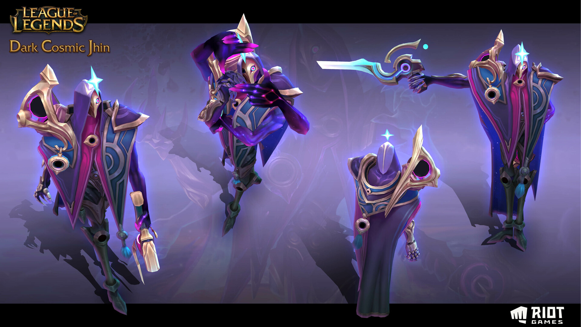 Dark Cosmic Jhin Wallpaper 1080p