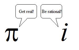 Pi and i arguing