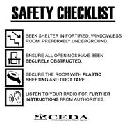 Sign safety checklist display
