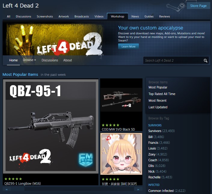 steam l4d2 workshop content download