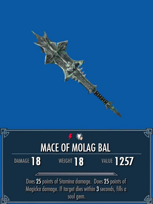 Mace of Molag Bal Legacy of the Dragonborn FANDOM powered by Wikia