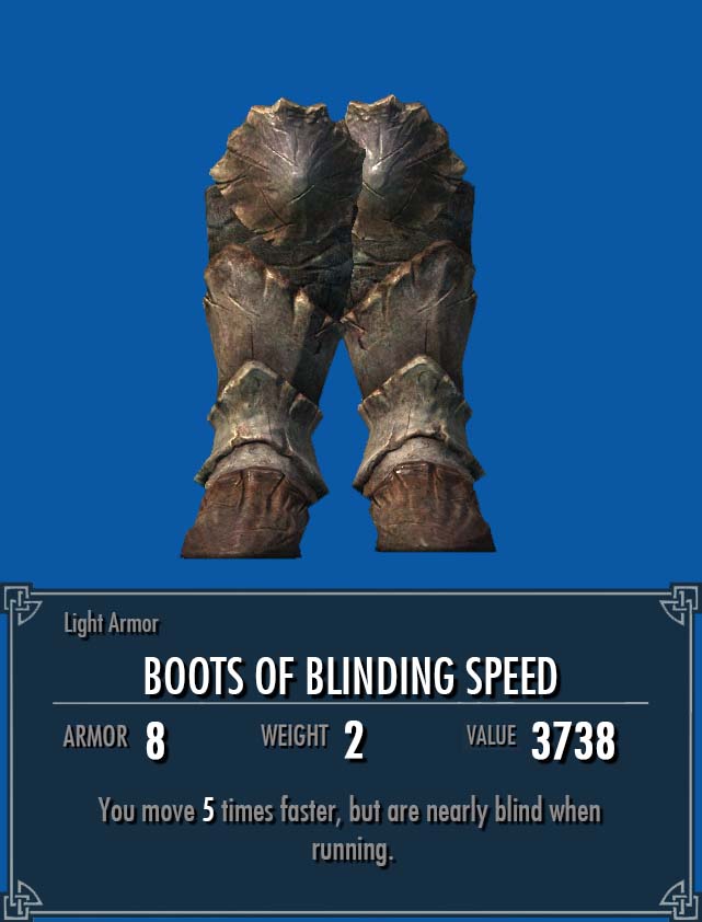 boots of blinding speed location