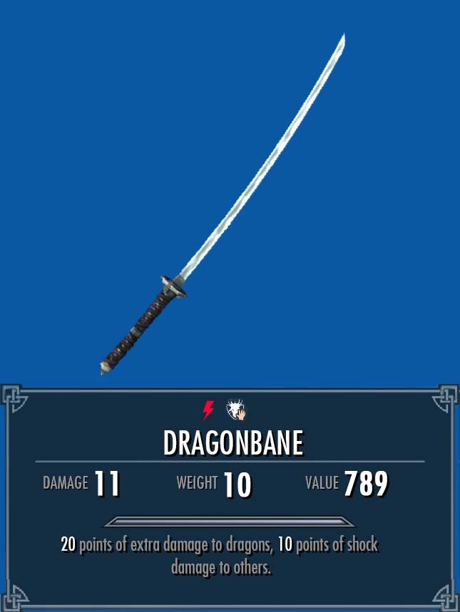 Sword that deals extra dmg towards dragons skyrim 2