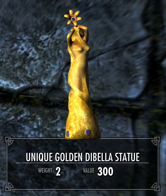 Unique Golden Dibella Statue Legacy of the Dragonborn FANDOM