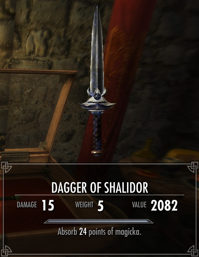 Dagger Of Shalidor Legacy Of The Dragonborn Fandom