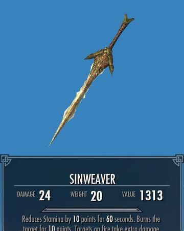 Sinweaver More Interesting Loot Legacy Of The Dragonborn Fandom