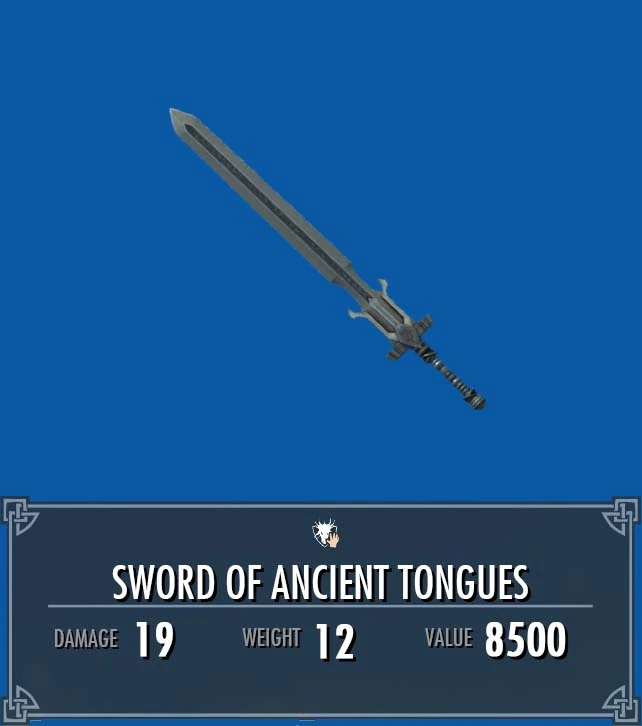 Sword of Ancient Tongues Legacy of the Dragonborn Fandom