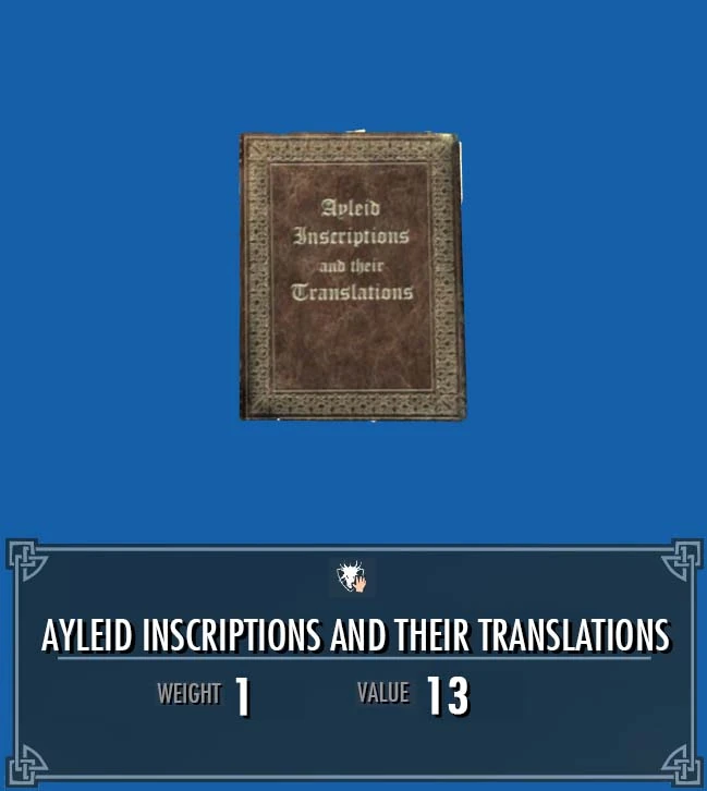 Ayleid Inscriptions and their Translations Legacy of the
