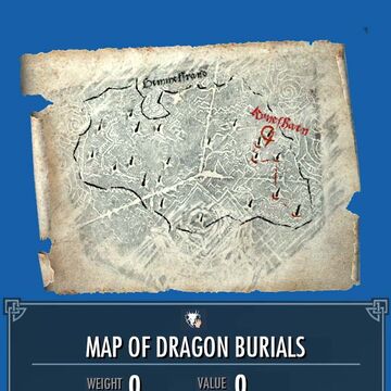 Map Of Dragon Burials Legacy Of The Dragonborn Fandom