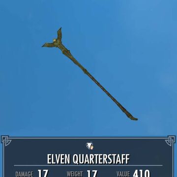Elven Quarterstaff Heavy Armory Legacy Of The Dragonborn Fandom