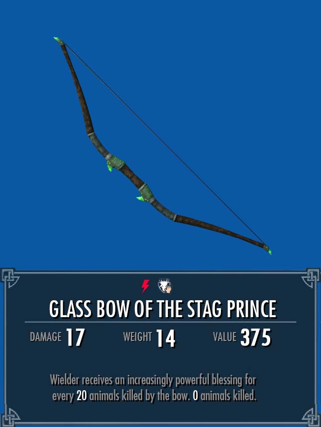 Glass Bow Of The Stag Prince Legacy Of The Dragonborn Fandom