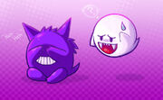 Ghosties boo and gengar by michelle4645-d4976ws