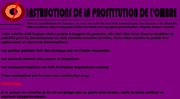 Instruction de sécurité de la prostitution de l'ombre