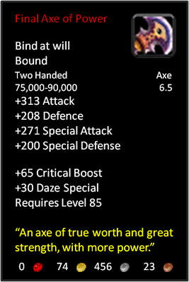 Final Axe of Power!