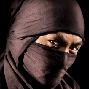 Ninja with blade