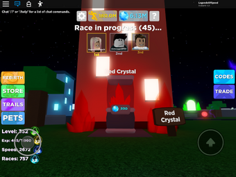 Codes In Legends Of Speed Roblox