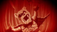 Sir Fangar frozen in ice