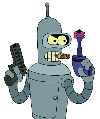 Bender evil 2 guns