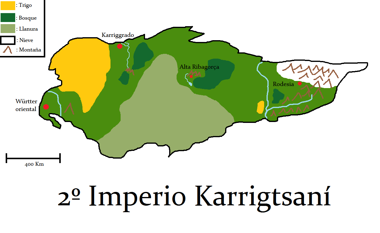 Mapa 2ndo imperio karrigstani
