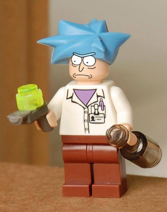 evil rick and morty lego