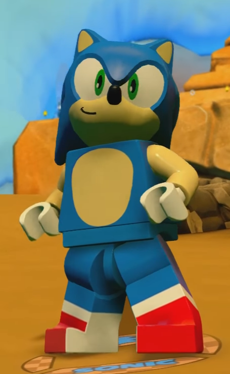 sonic the hedgehog lego minifigure