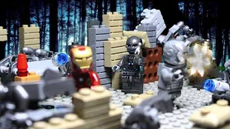 lego iron man stop motion