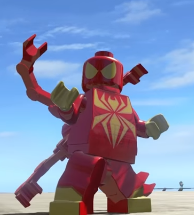 how to make iron spider in lego marvel superheroes 2