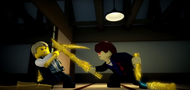Wu vs Garmadon