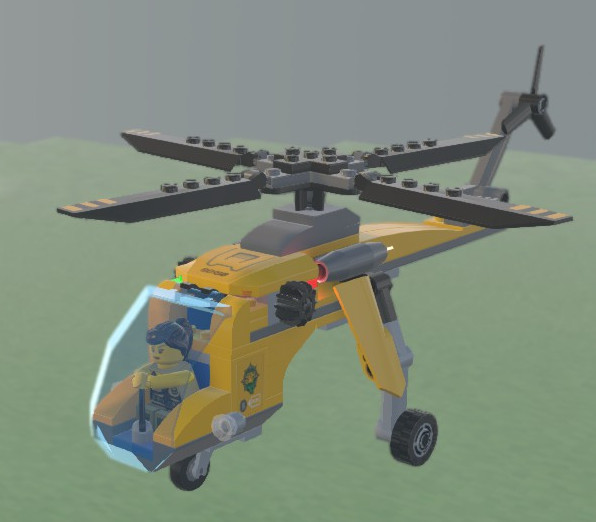 lego jungle cargo helicopter