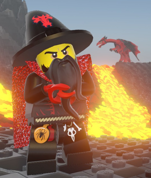 how do you get the dragon in lego worlds