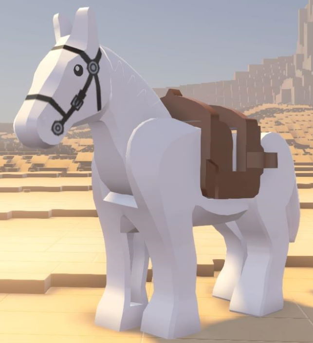 lego white horse